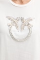 Pinko tricou din bumbac 100535.A2RN alb