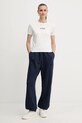 Βαμβακερό μπλουζάκι Pinko 105728.A2US λευκό AW25