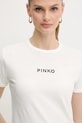 Βαμβακερό μπλουζάκι Pinko λευκό 105728.A2US