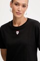 Pinko tricou din bumbac negru 105665.A2IB