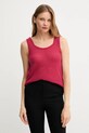 United Colors of Benetton top z wełną różowy 109PDH01F