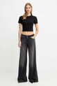 Versace Jeans Couture t-shirt 79HAHC01.CJ02C czarny AW25