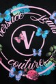 Versace Jeans Couture t-shirt bawełniany 79HAHP01.CJ01P czarny