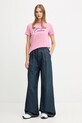 Футболка Versace Jeans Couture 79HAHT05.CJ03T розовый AW25