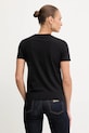 Odzież Versace Jeans Couture t-shirt bawełniany 79HAHE05.CJ00E czarny