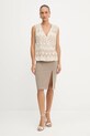 Marciano Guess bluzka BRITNEY 5YGH09.7352A beżowy AW25