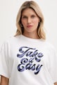 United Colors of Benetton tricou din bumbac alb 3MI5D10AY