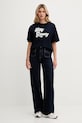 United Colors of Benetton tricou din bumbac 3MI5D10AY bleumarin AW25