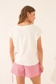 women'secret t-shirt bawełniany 3279713 biały
