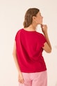 women'secret t-shirt bawełniany 3279712 czerwony AW25