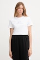 Armani Exchange t-shirt bawełniany nadruk biały XW001345.AF16356