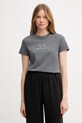Armani Exchange t-shirt bawełniany nadruk szary XW001345.AF16356