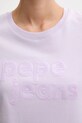 Pepe Jeans tricou din bumbac PL506113 violet