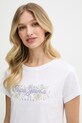 Бавовняна футболка Pepe Jeans білий PL506120