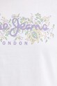 Бавовняна футболка Pepe Jeans PL506120 білий