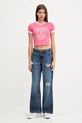 Футболка Guess Jeans W5YI03.J1314 розовый AW25