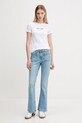 Μπλουζάκι Guess Jeans W5YI04.J1314 λευκό AW25