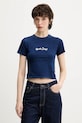 Guess Jeans t-shirt aplikacja granatowy W5YI20.KCTL1