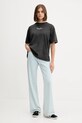 Хлопковая футболка Guess Jeans W5YI25.K8HM0 чёрный AW25