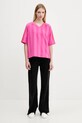adidas Originals tricou Linear Tee JW6021 violet AW25