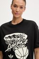 adidas Originals t-shirt Hot Shot Tee fekete JY3650