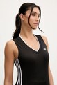 Top adidas Originals V-Neck μαύρο KD2279