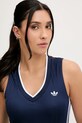 Top adidas Originals V-Neck σκούρο μπλε KD2280