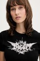 Diesel t-shirt T-ELE-LONG-P2 czarny A14231.0WFBM