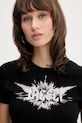 Diesel t-shirt T-ELE-LONG-P2 czarny A14231.0WFBM