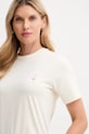 Bally t-shirt bawełniany beżowy WJE085