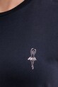Bally t-shirt bawełniany WJE085 granatowy