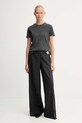 Bally t-shirt kaszmirowy WKN07A szary AW25