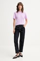 Βαμβακερό μπλουζάκι MSGM 3941MDM81.257798 ροζ AW25