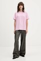 MSGM t-shirt bawełniany 3941MDM540.257798 różowy AW25