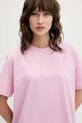MSGM t-shirt bawełniany różowy 3941MDM540.257798