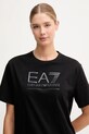 EA7 Emporio Armani t-shirt bawełniany czarny AF12503.7W000414