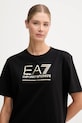EA7 Emporio Armani t-shirt bawełniany czarny AF12503.7W000414