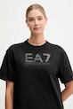 EA7 Emporio Armani t-shirt bawełniany czarny AF12957.7W000540