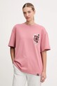 Odzież EA7 Emporio Armani t-shirt bawełniany AF16720.7X000141 różowy