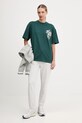Bombažna kratka majica EA7 Emporio Armani AF16720.7X000141 zelena AW25