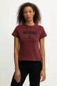 Guess t-shirt CELIA regular bordowy V5BI02.KCBF1