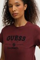 Guess t-shirt CELIA bordowy V5BI02.KCBF1