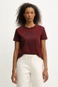 Хлопковая футболка Guess MENA regular бордо V5BI07.K8FQ4