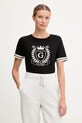 Guess tricou MURIEL imprimeu negru V5BI08.J1314