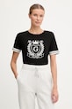 Guess tricou MURIEL imprimeu negru V5BI08.J1314