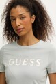 Guess t-shirt bawełniany CLELIA zielony V5BI10.I3Z14