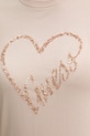 Μπλουζάκι Guess LOVE V5BI13.J1314 μπεζ