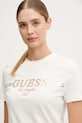 Хлопковая футболка Guess BIBIA бежевый V5BI15.KA260