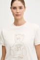 Хлопковая футболка Guess бежевый V5BI16.K8FQ4