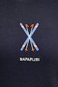 Napapijri t-shirt bawełniany S-Irto NP0A88SO1761 granatowy
